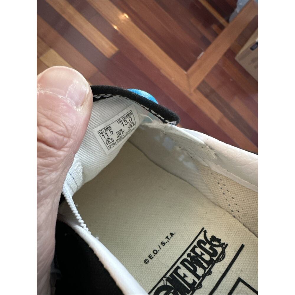 Vans Customs x One Piece Japan Luffy Slip-On Anime Shoes Straw Hat Crew 11.5 - Picture 10 of 10